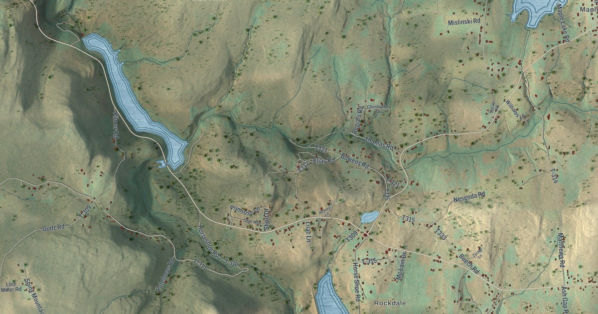 Map of Spring Brook, Pennsylvania in 2026