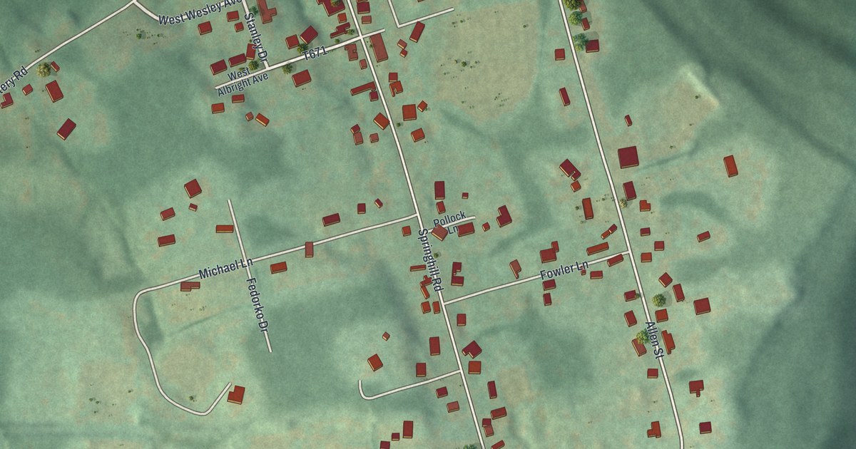 Map of Spring Hill, Pennsylvania in 2026