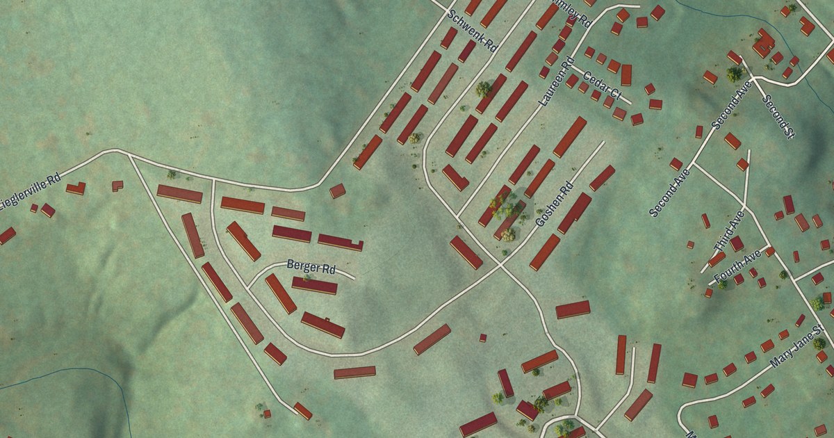 Map of Spring Mount, Pennsylvania in 2026