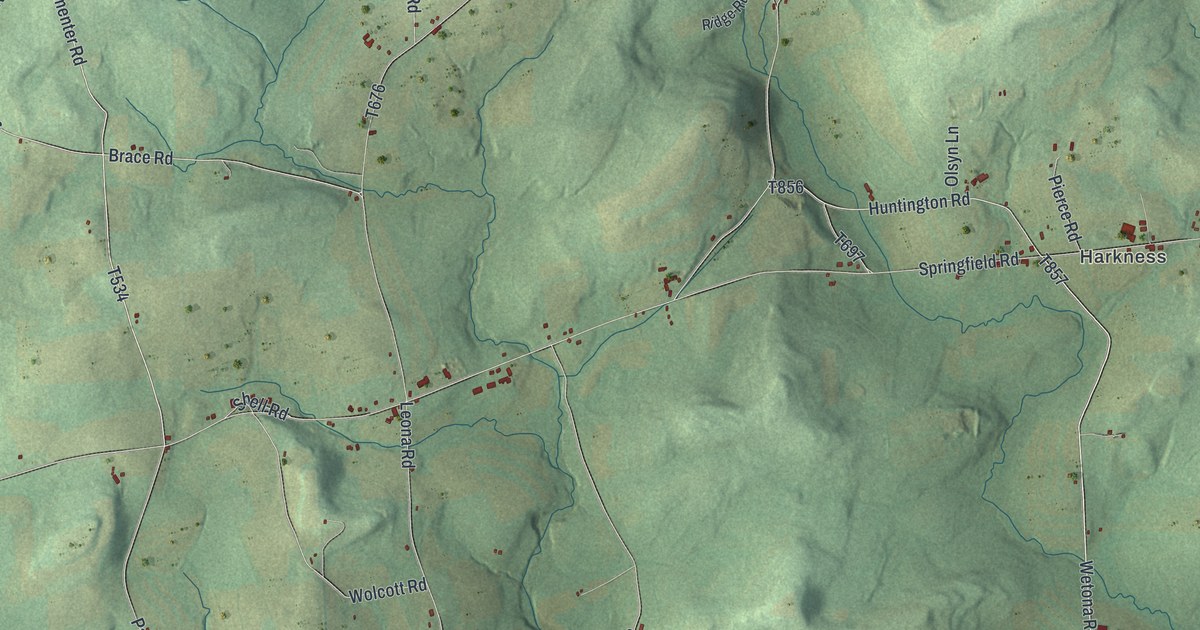 Map of Springfield, Bradford County, Pennsylvania in 2026