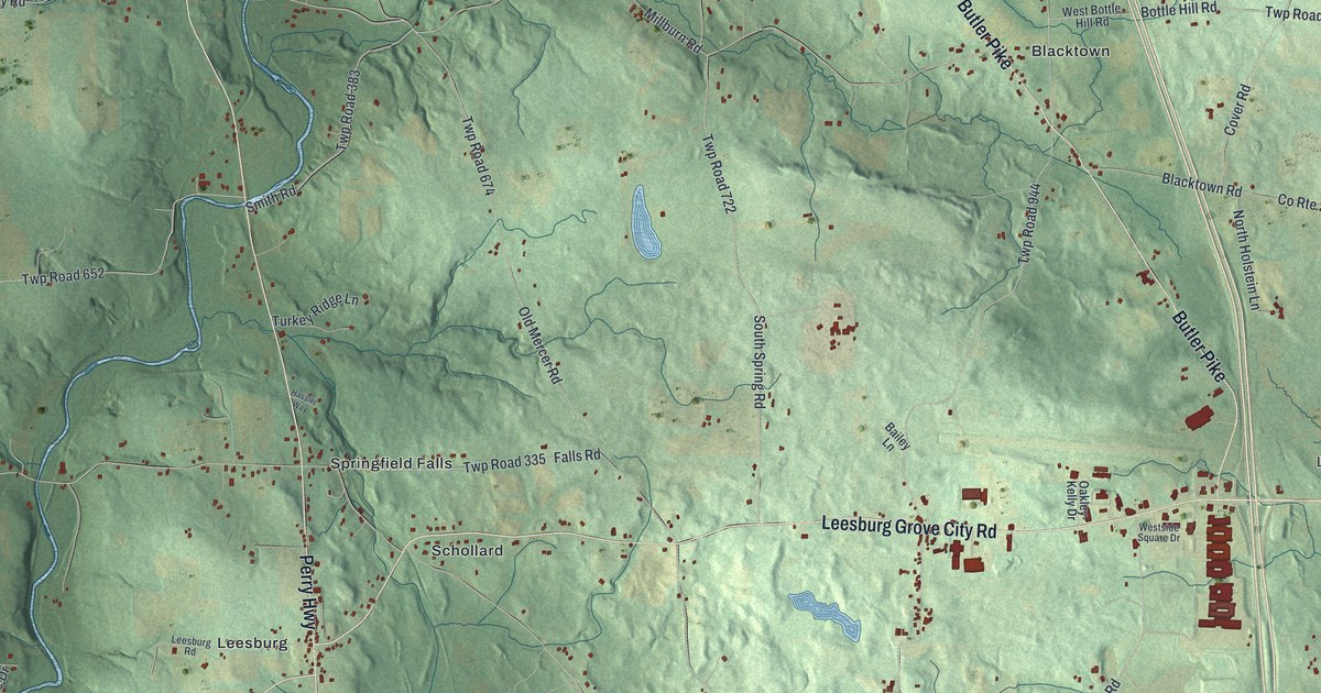 Map of Springfield, Mercer County, Pennsylvania in 2026