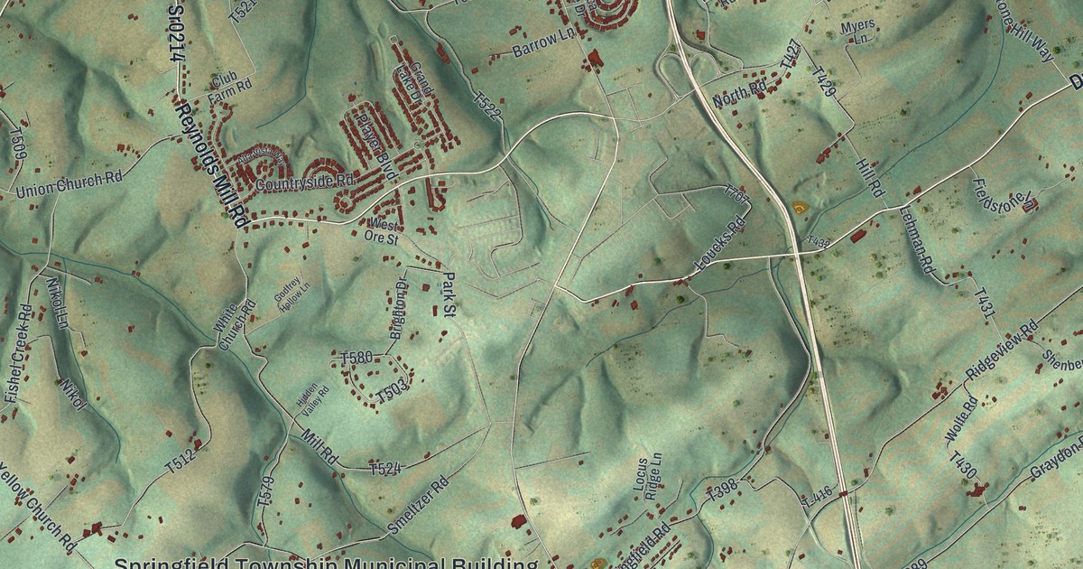 Map of Springfield, York County, Pennsylvania in 2026