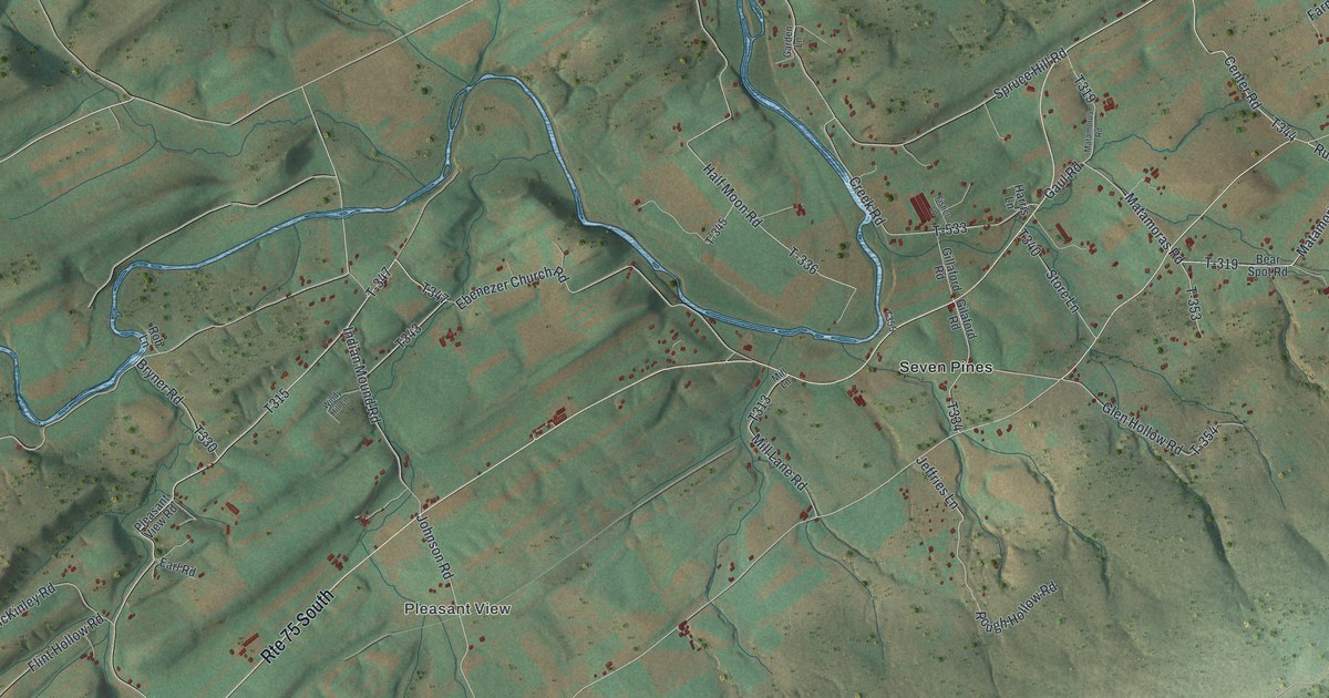 Map of Spruce Hill, Pennsylvania in 2026