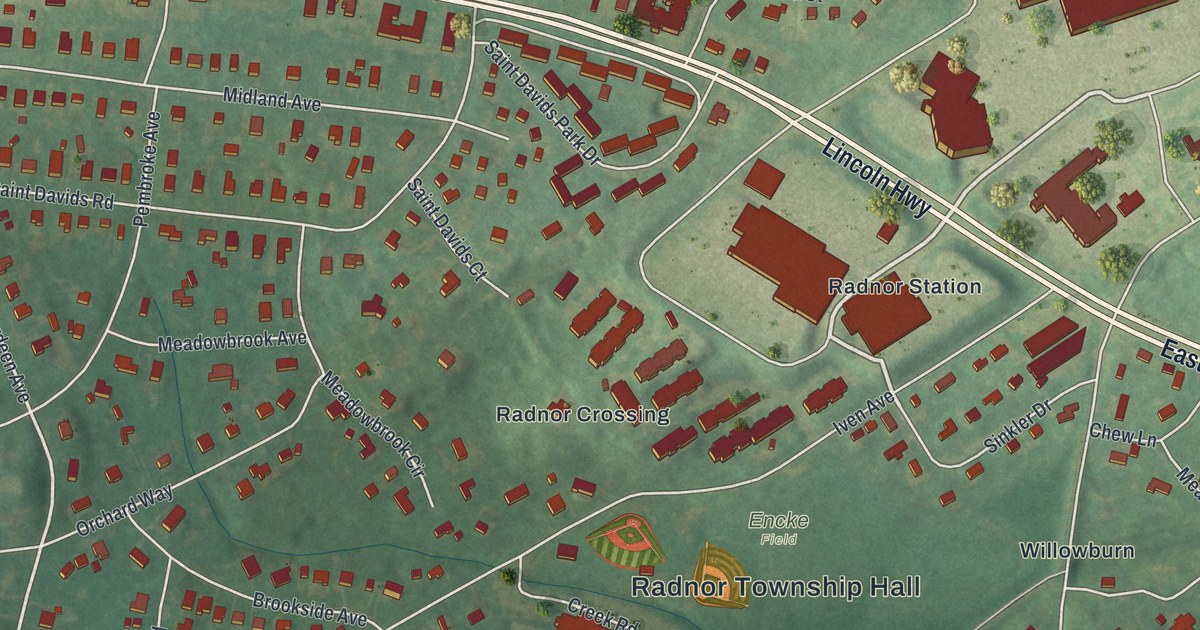 Map of St. Davids, Pennsylvania in 2026
