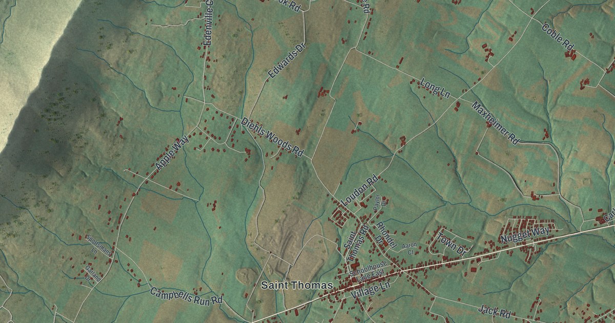 Map of St. Thomas, Pennsylvania in 2026