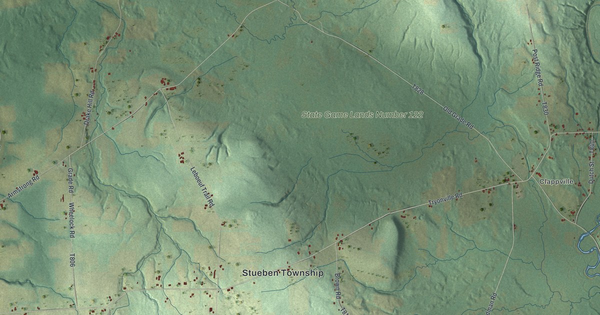 Map of Steuben, Pennsylvania in 2026
