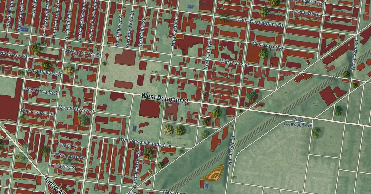 Detailed Map of Strawberry Mansion, Pennsylvania