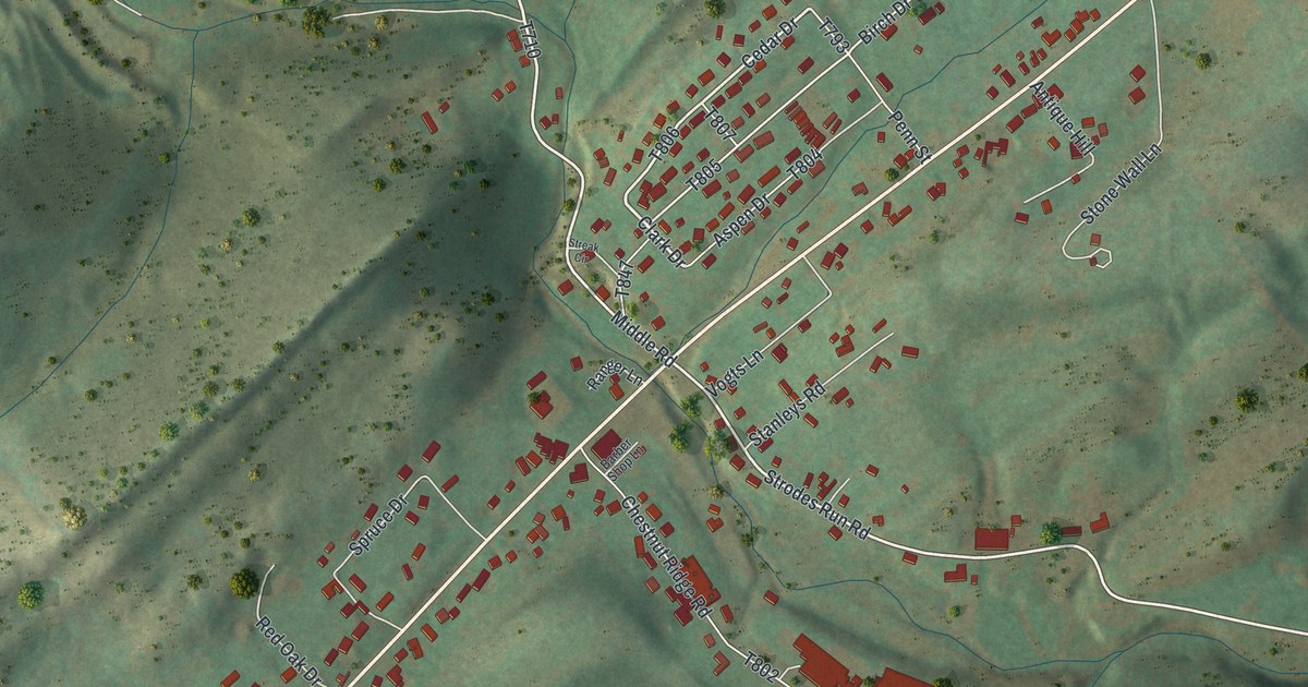 Map of Strodes Mills, Pennsylvania in 2026
