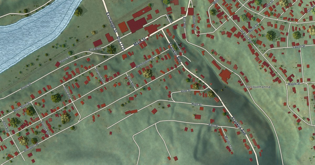 Map of Susquehanna Depot, Pennsylvania in 2026