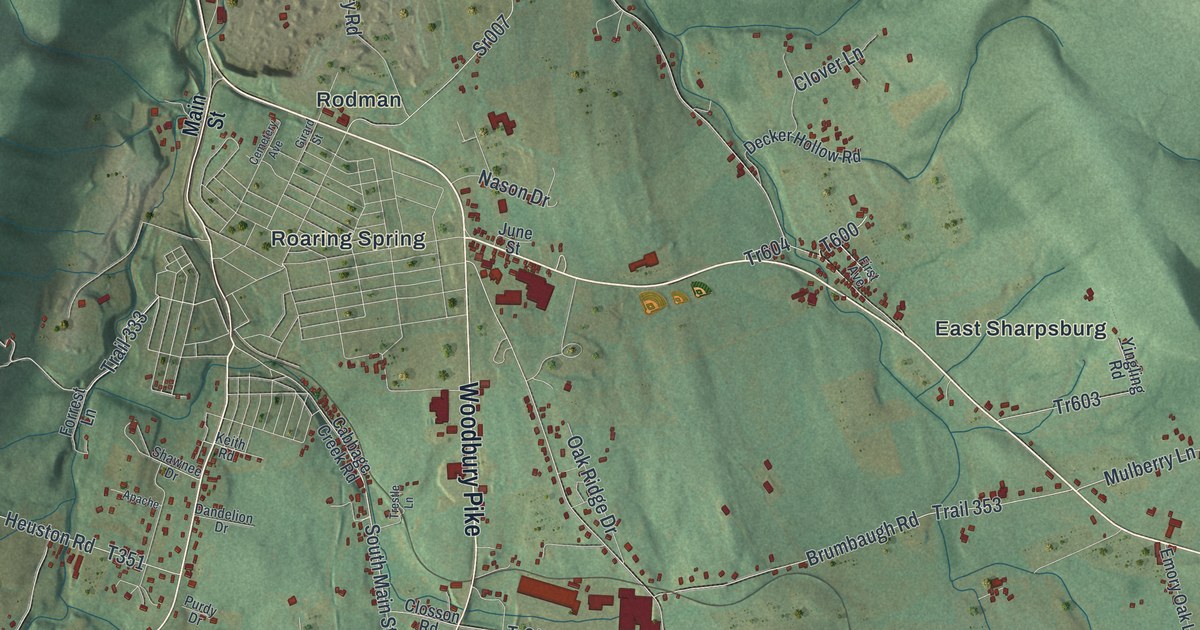 Map of Taylor, Blair County, Pennsylvania in 2026