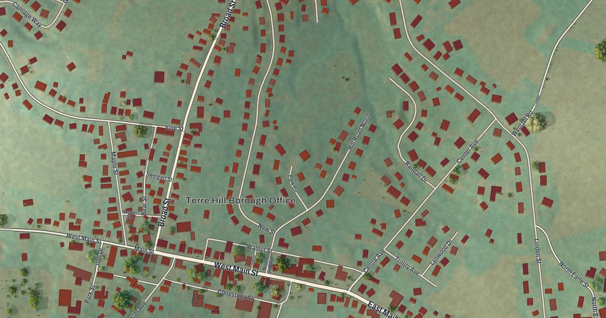 Map of Terre Hill, Pennsylvania in 2026
