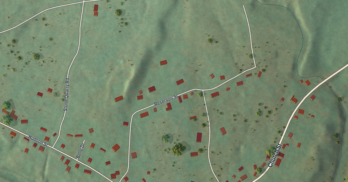 Map of Three Springs, Pennsylvania in 2026