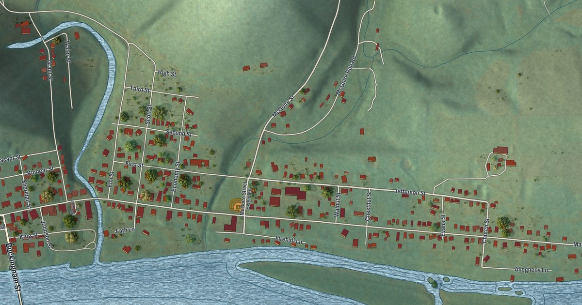 Map of Tidioute, Pennsylvania in 2026
