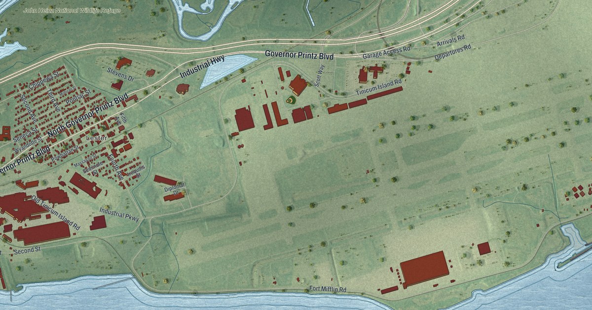 Map of Tinicum, Delaware County, Pennsylvania in 2026