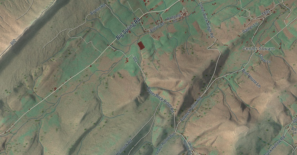 Map of Toboyne, Pennsylvania in 2026