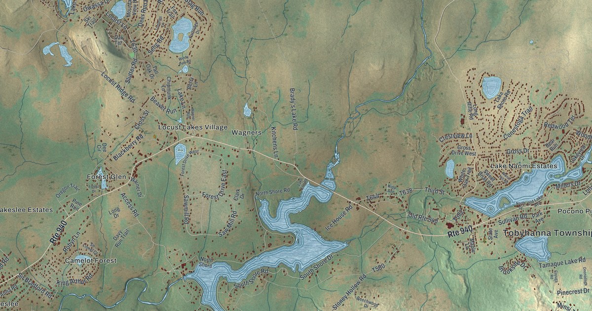 Map of Tobyhanna, Pennsylvania in 2026