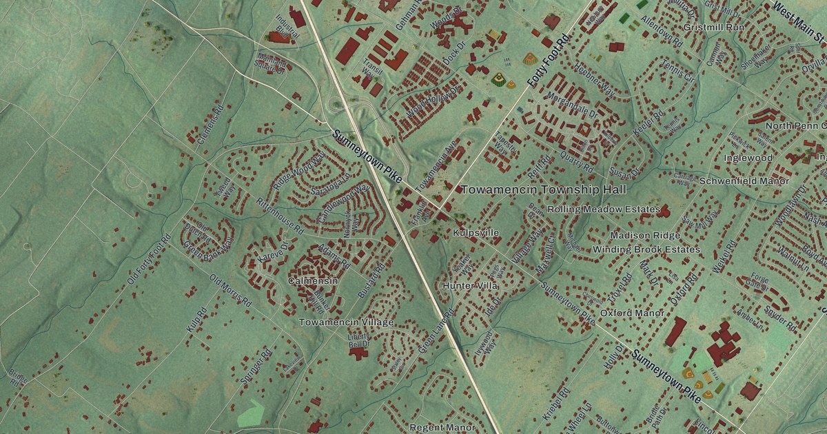 Map of Towamencin, Pennsylvania in 2026