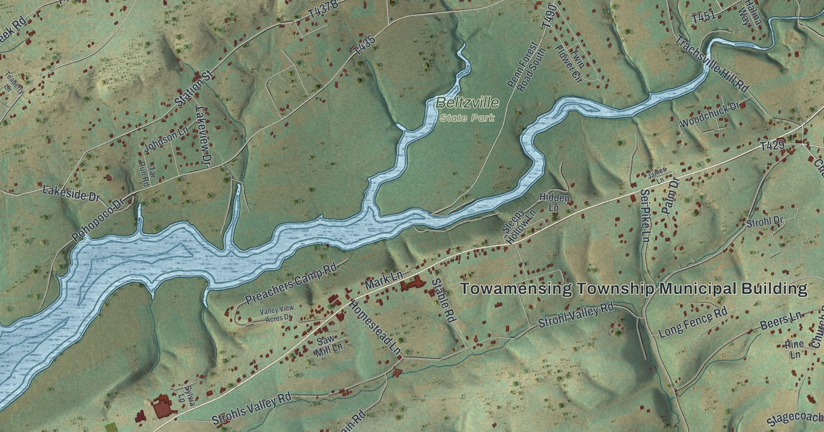 Map of Towamensing, Pennsylvania in 2026