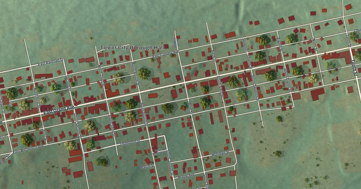 Map of Tower City, Pennsylvania in 2026