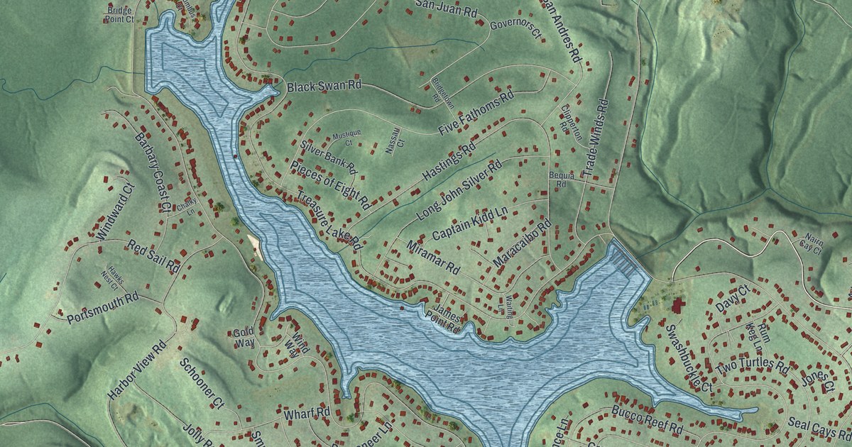 Map of Treasure Lake, Pennsylvania in 2026