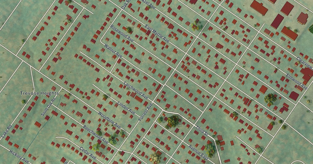Map of Trevose, Pennsylvania in 2026