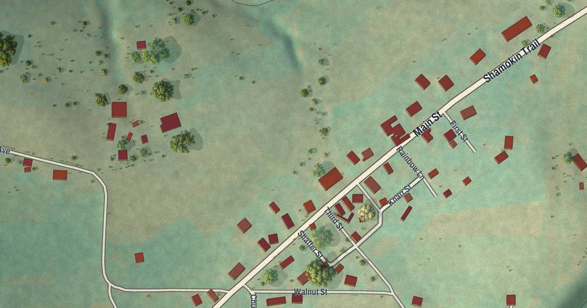 Map of Troutville, Pennsylvania in 2026