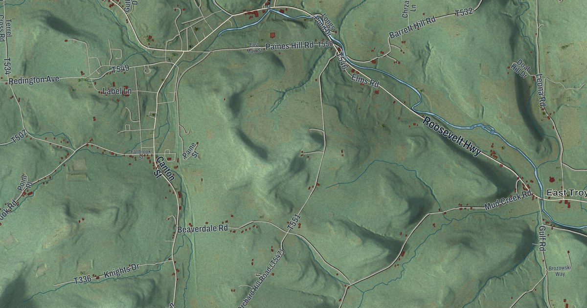 Map of Troy Township, Bradford County, Pennsylvania in 2026