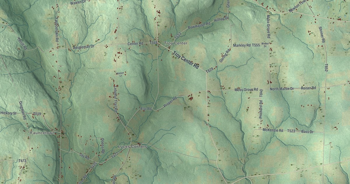 Map of Troy, Crawford County, Pennsylvania in 2026