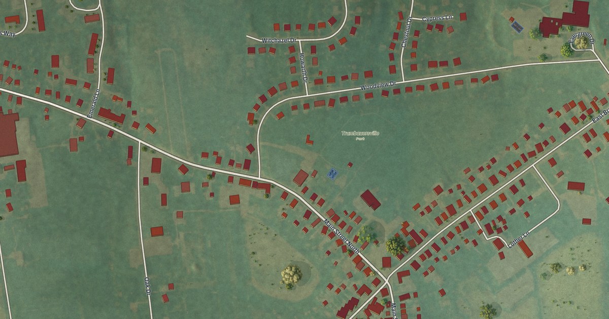 Map of Trumbauersville, Pennsylvania in 2026