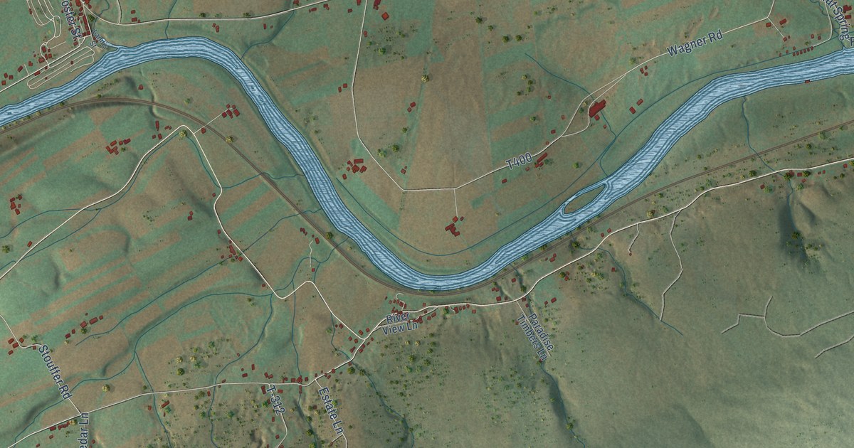 Detailed Map of Tuscarora, Turbett Township, Juniata County, Pennsylvania