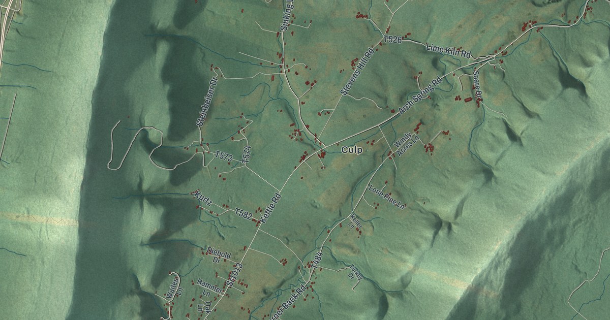 Map of Tyrone Township, Blair County, Pennsylvania in 2026