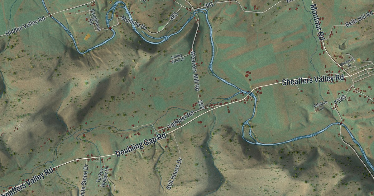 Map of Tyrone, Perry County, Pennsylvania in 2026