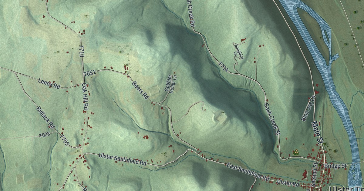 Map of Ulster, Pennsylvania in 2026