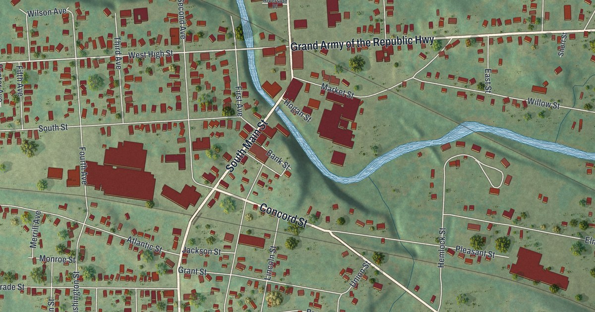Map of Union City, Pennsylvania in 2026