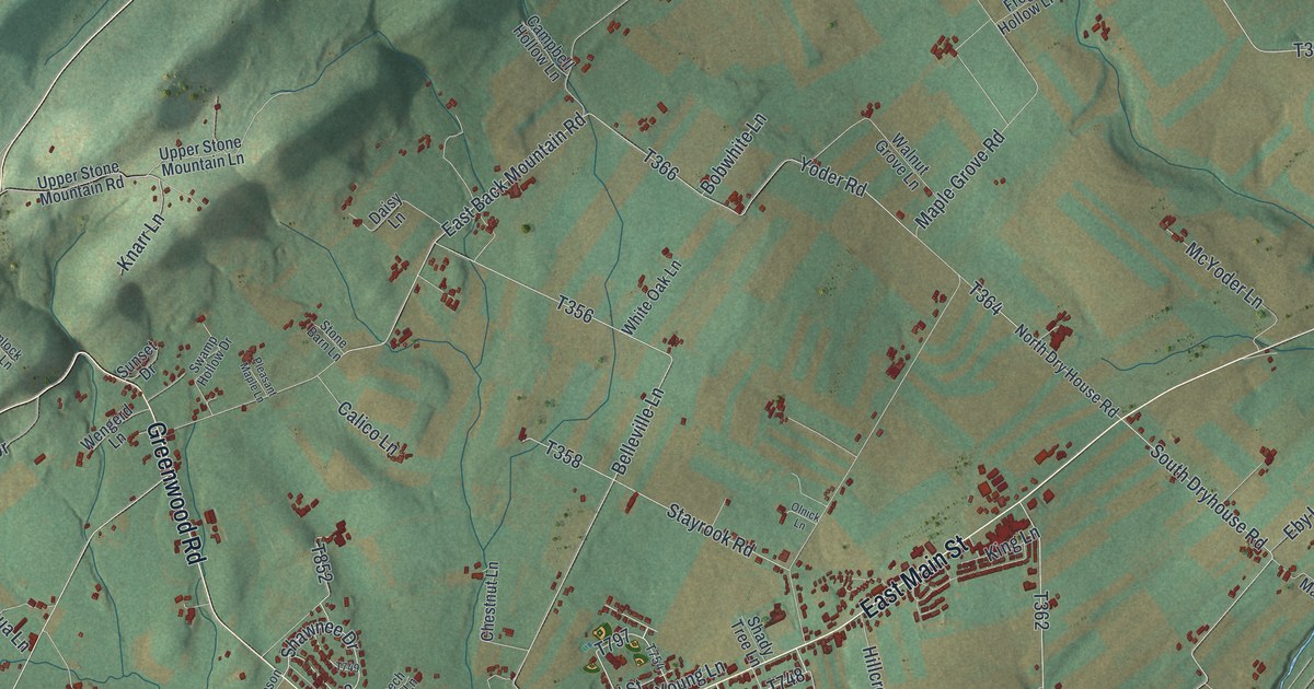 Map of Union, Mifflin County, Pennsylvania in 2026