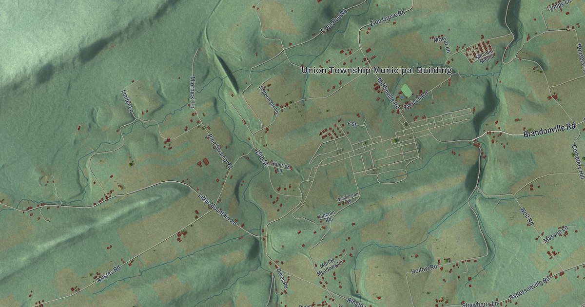 Map of Union, Schuylkill County, Pennsylvania in 2026