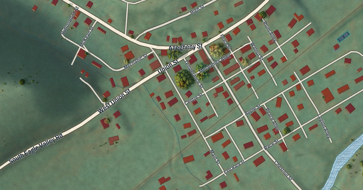 Map of Unionville, Pennsylvania in 2026