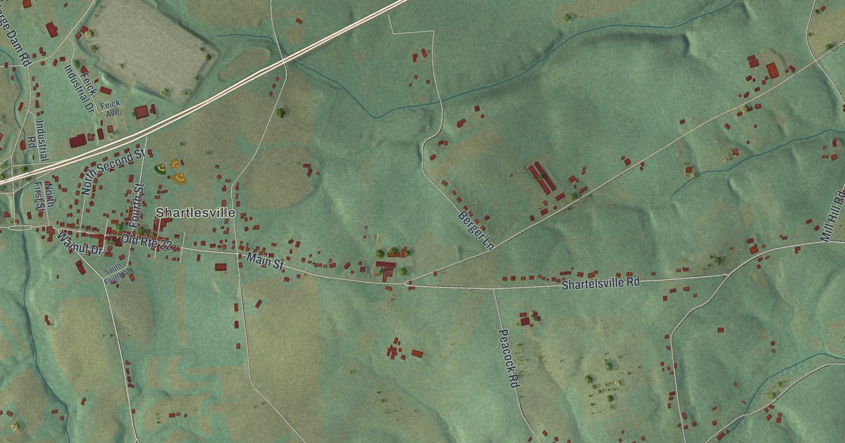 Map of Upper Bern, Pennsylvania in 2026