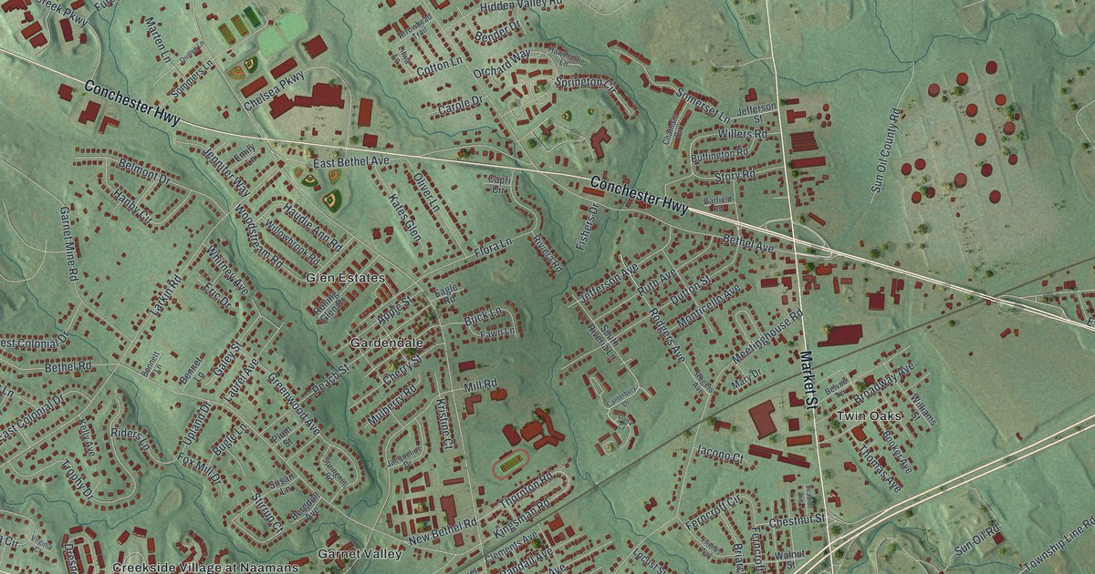 Map of Upper Chichester, Pennsylvania in 2026