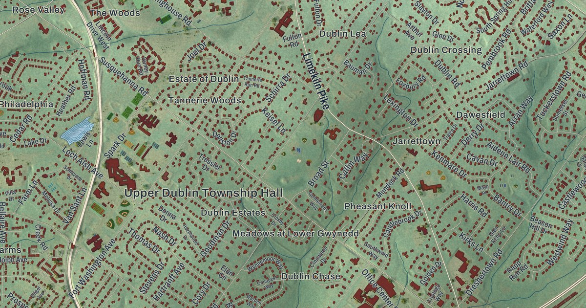 Map of Upper Dublin, Pennsylvania in 2026