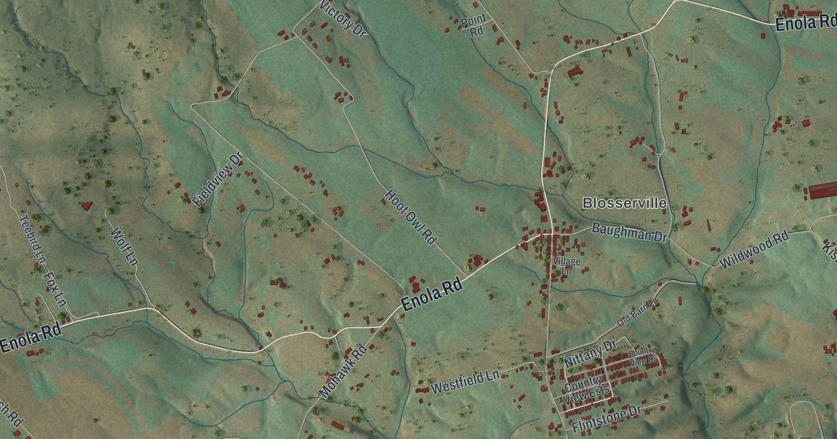 Map of Upper Frankford, Pennsylvania in 2026