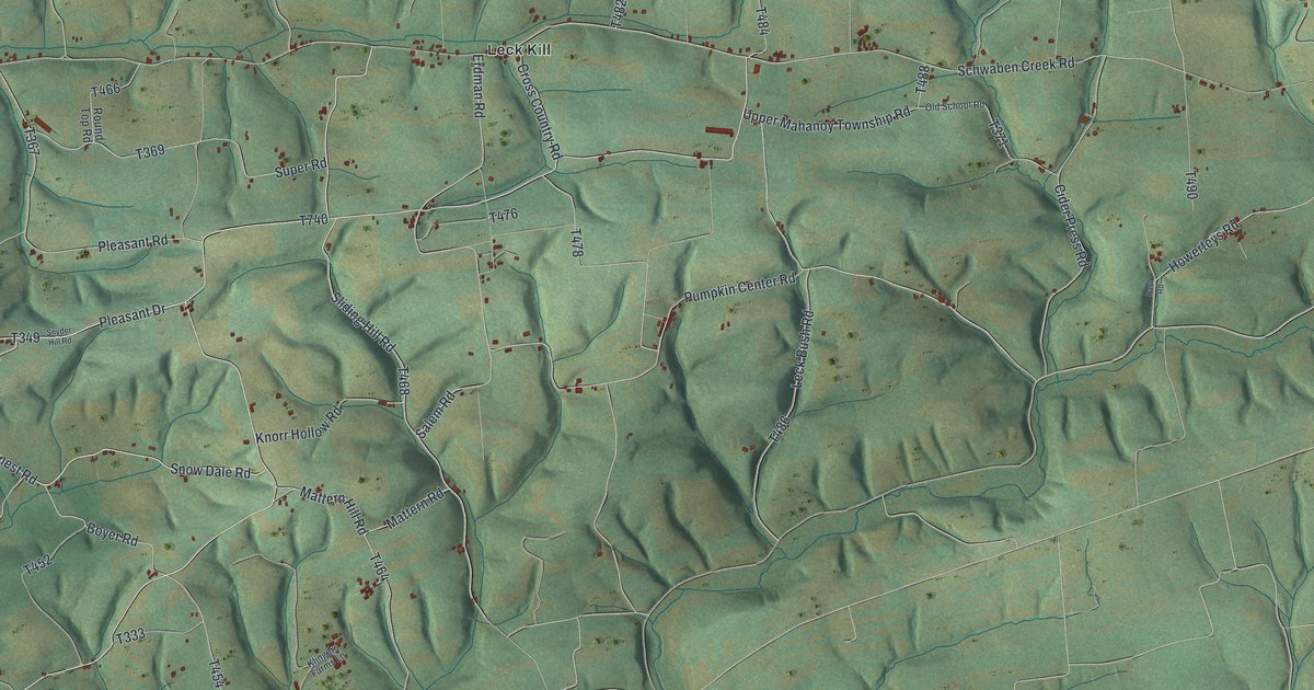 Map of Upper Mahanoy, Pennsylvania in 2026
