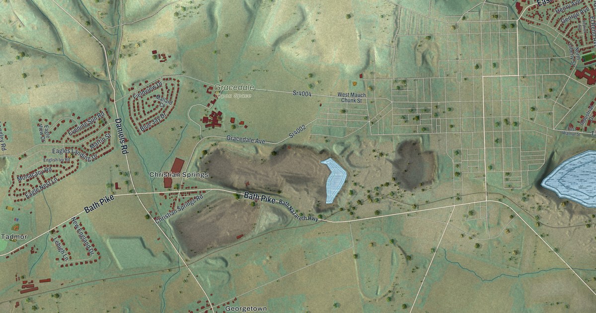 Map of Upper Nazareth, Pennsylvania in 2026