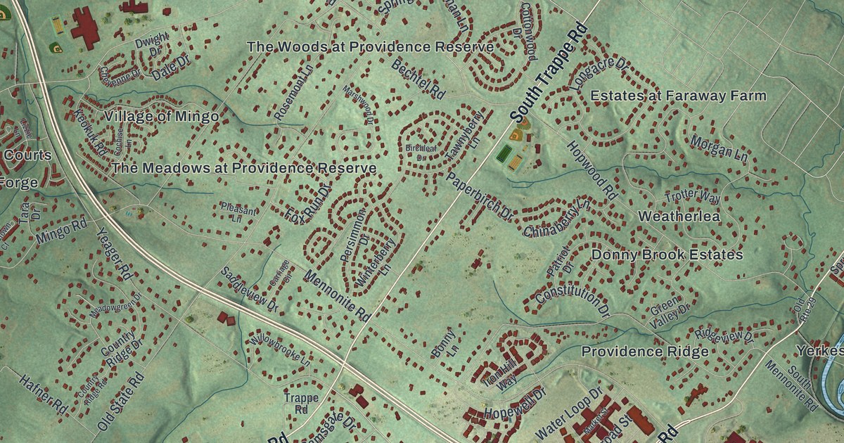 Map of Upper Providence, Montgomery County, Pennsylvania in 2026