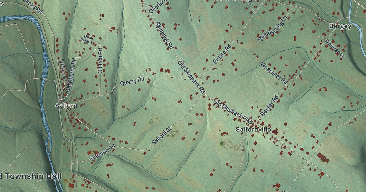 Map of Upper Salford, Pennsylvania in 2026