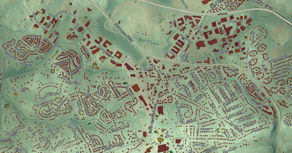 Map of Uwchlan, Pennsylvania in 2026
