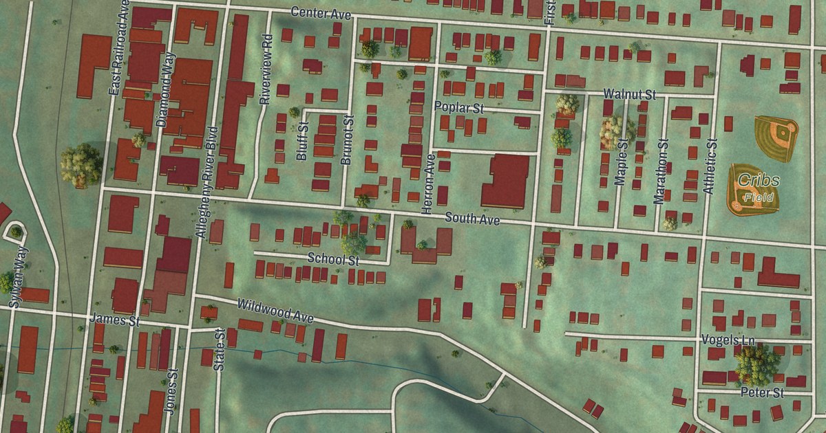 Map of Verona, Pennsylvania in 2026