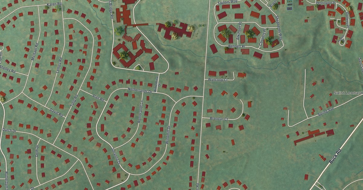 Map of Village Shires, Pennsylvania in 2026