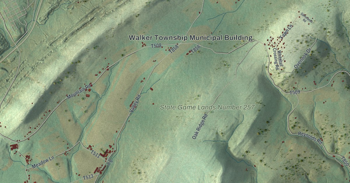 Map of Walker, Schuylkill County, Pennsylvania in 2026