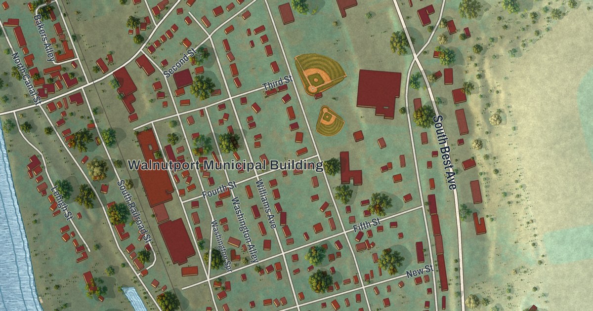 Map of Walnutport, Pennsylvania in 2026